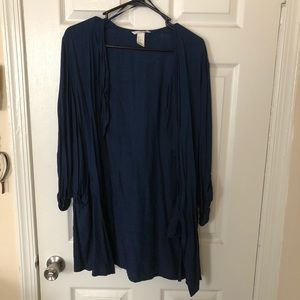 Deep Blue Open H&M Cardigan w/ Pockets (12)
